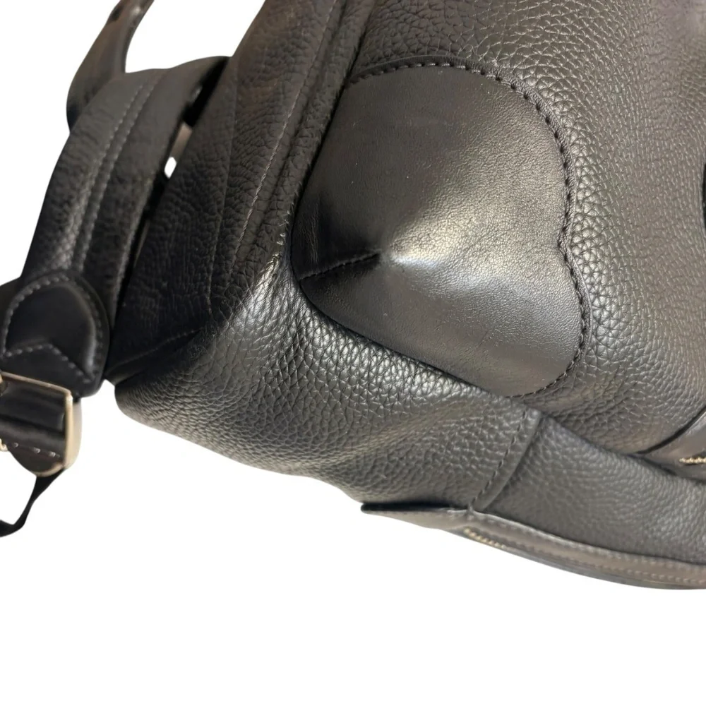 Marc jacobs “haze” black leather backpack bag
